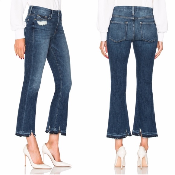 Frame Denim Denim - Frame High Rise Le Crop Mini Boot